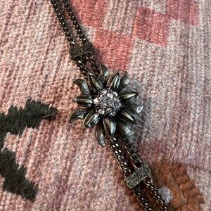 Elegant Floral Brass Bracelet